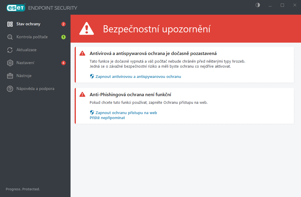 Nastavení zařízení