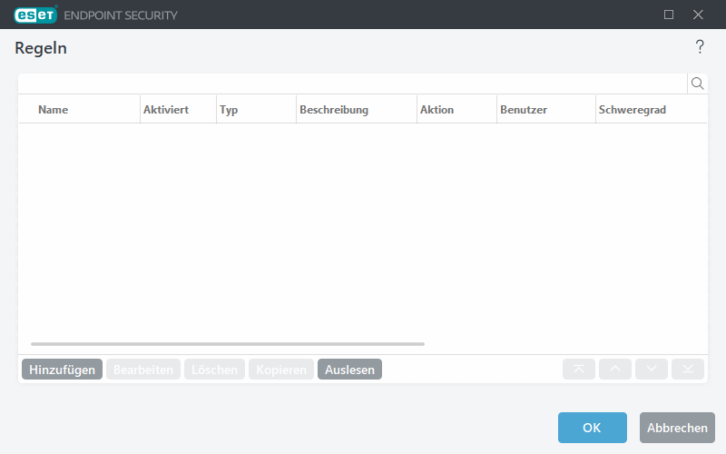 Regel-Editor für die Medienkontrolle