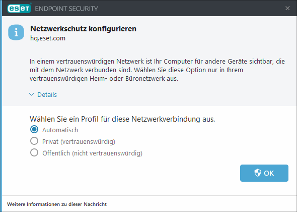 Netzwerkschutz konfigurieren