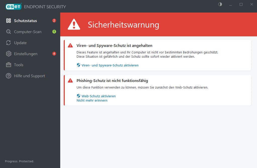 Computereinstellungen