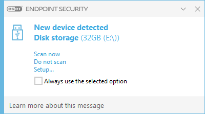 New device detected notification New device detected notification