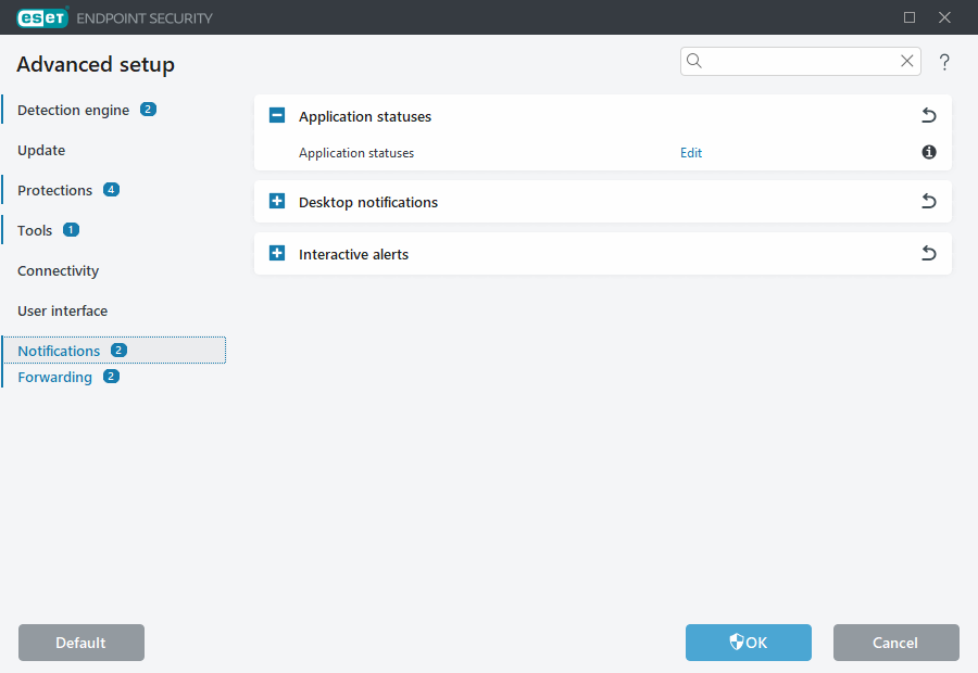 Notifications Advanced setup Notifications Advanced setup