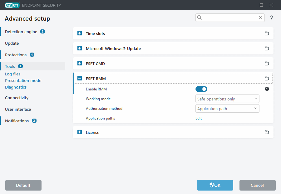 ESET RMM Advanced setup ESET RMM Advanced setup