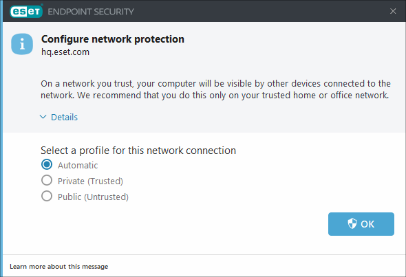 Configure network protection Configure network protection
