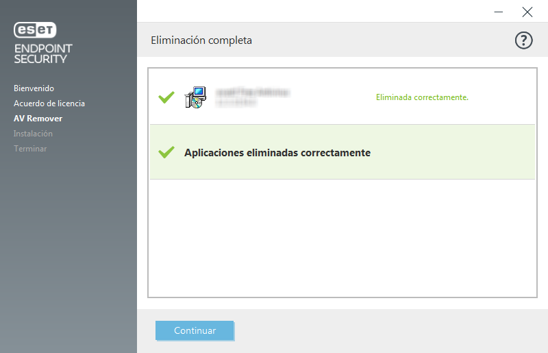 Eliminación completa