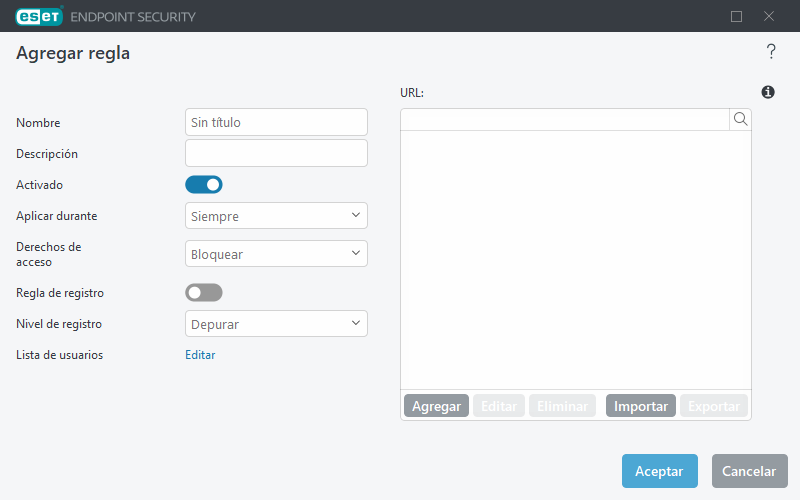 Grupos por URL