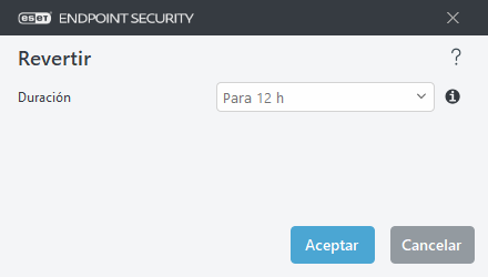 Intervalo de tiempo de reversión