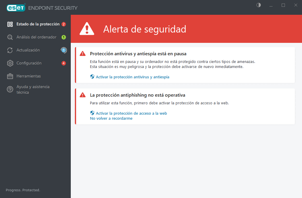Configuración del ordenador