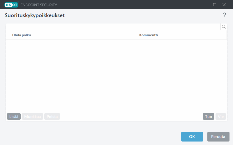 Suorituskykypoikkeukset