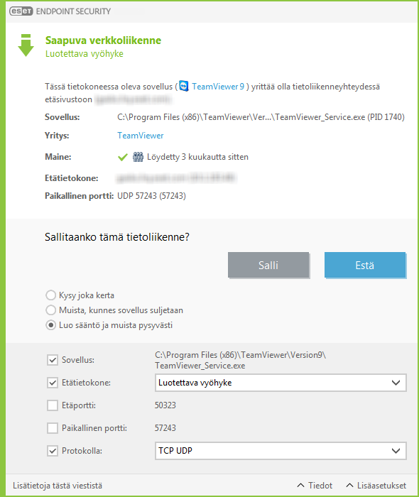 Saapuva verkkoliikenne