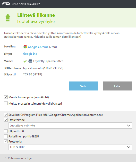 Lähtevä liikenne