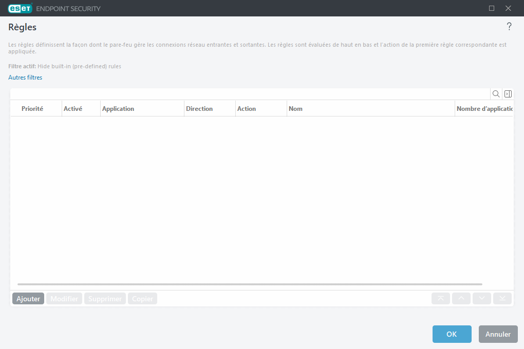 Règles du coupe-feu