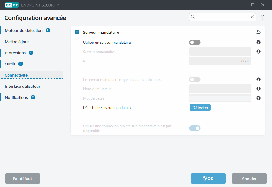 Configuration avancée du serveur mandataire