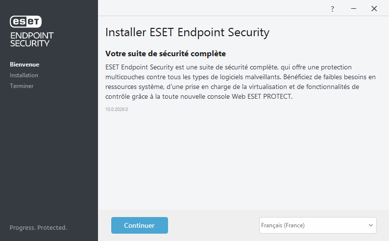 Bienvenue - Installation