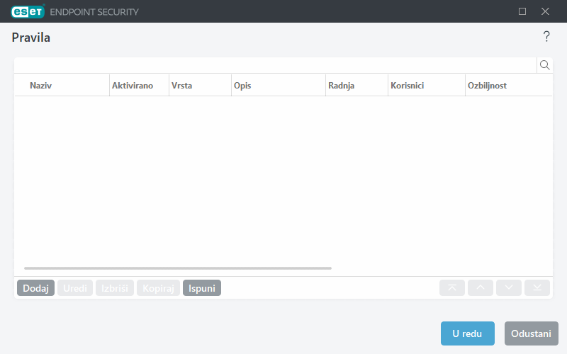 Uređivač pravila kontrole uređaja
