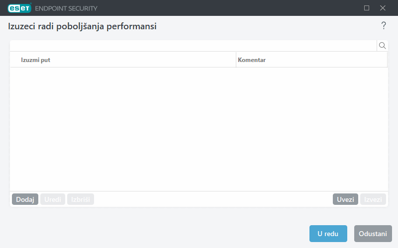 Izuzeci radi poboljšanja performansi