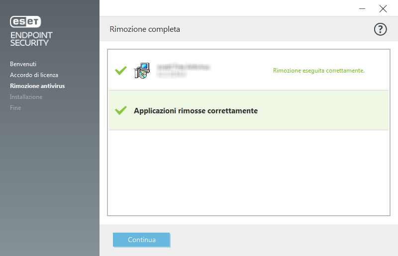 Rimozione completa