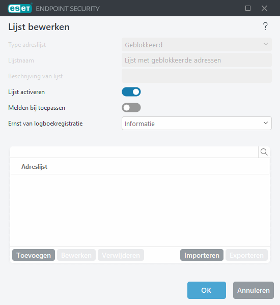 Beheer van URL-lijsten