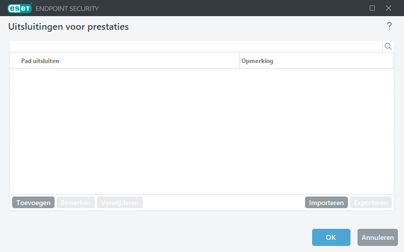 Uitsluitingen voor prestaties Uitsluitingen voor prestaties