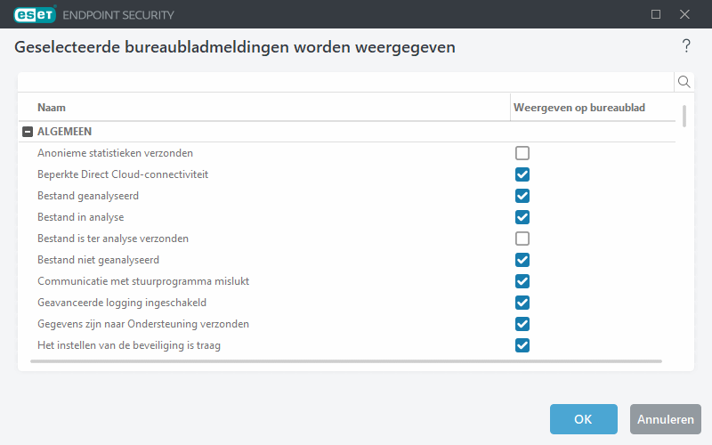 Bureaubladmeldingen Bureaubladmeldingen