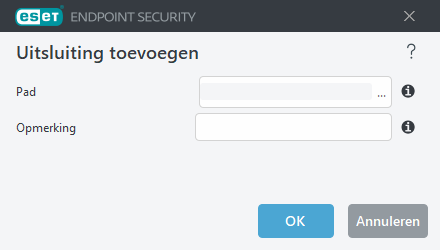 Uitsluiting toevoegen