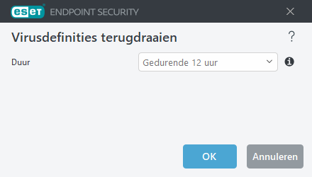 Interval voor ongedaan maken