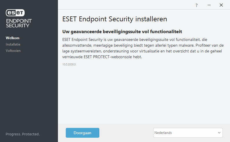 Welkom bij de installatie