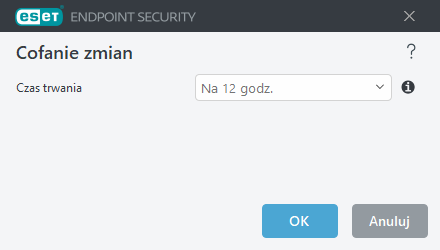 Interwał czasu wycofywania