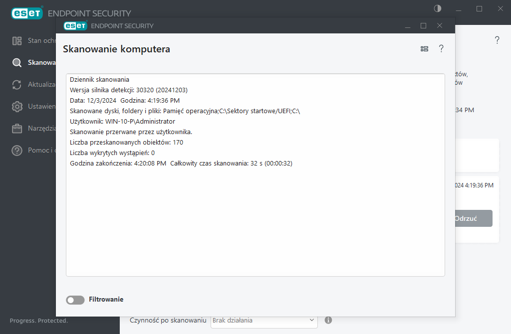 Skanowanie komputera