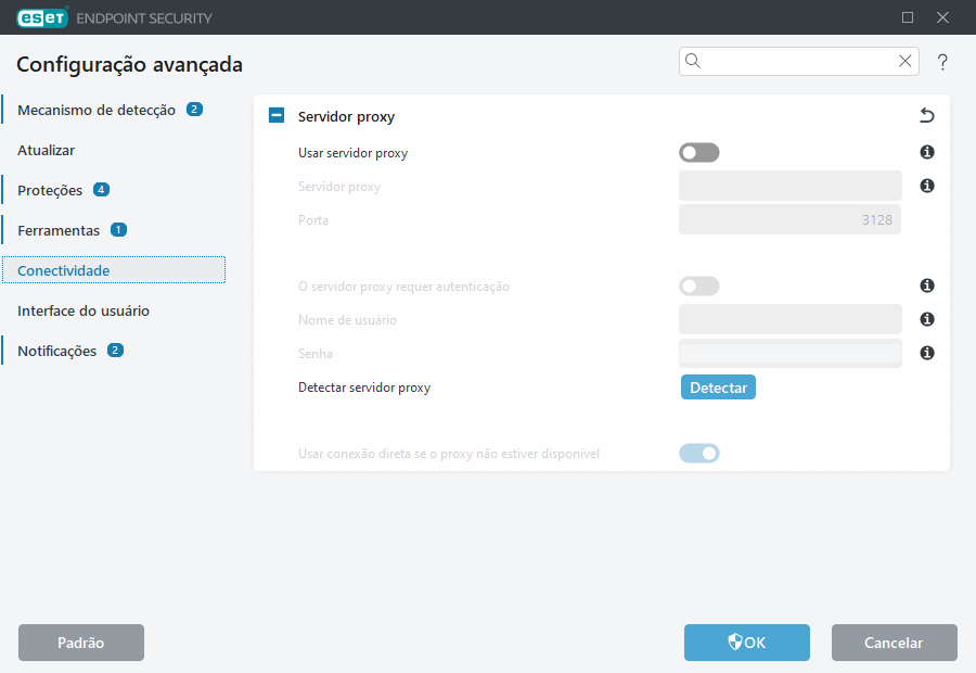 Configuração avançada do servidor proxy