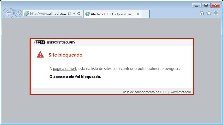 Site bloqueado