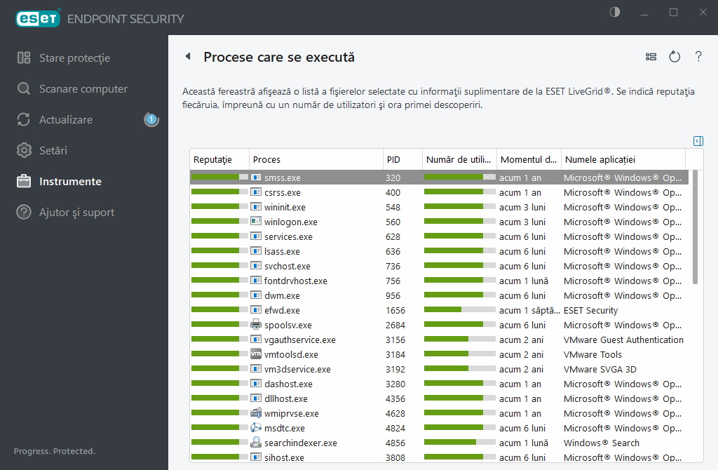 Procese care se execută