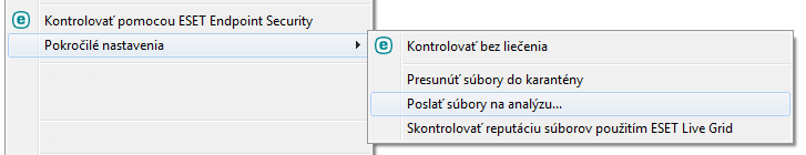 Kontextové menu