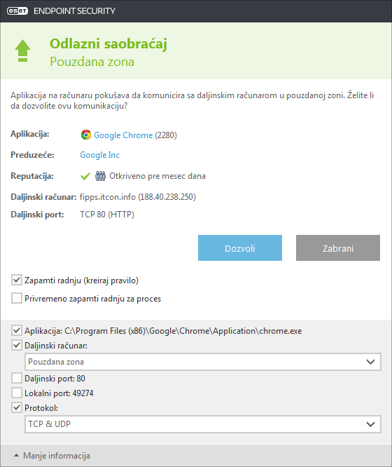 Odlazni saobraćaj