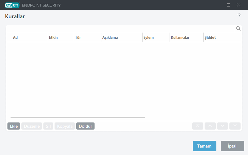 Aygıt denetimi kural düzenleyicisi