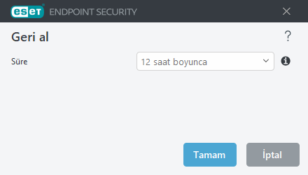 Geri alma zaman aralığı