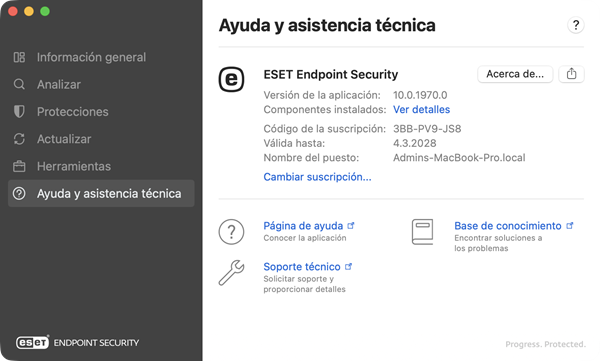 Información de ayuda y asistencia técnica Información de ayuda y asistencia técnica