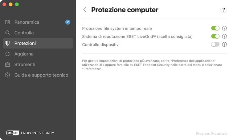Protezione computer