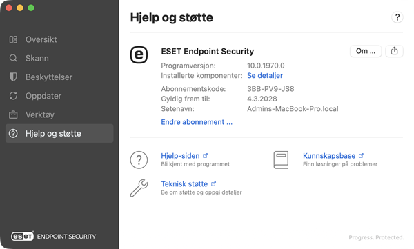 Informasjon om hjelp og støtte Informasjon om hjelp og støtte