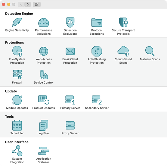 Application preferences