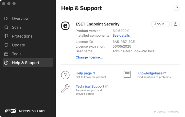Help and support information