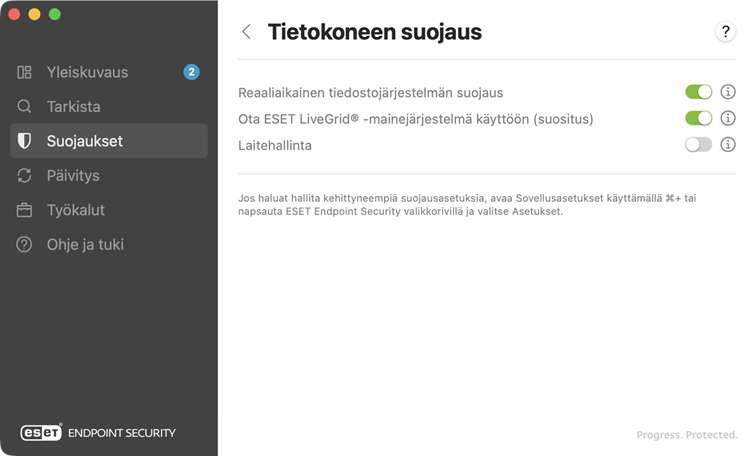 Tietokoneen suojaus