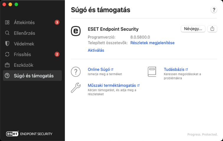 Súgó és támogatási információk