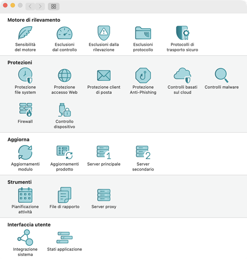 Preferenze dell’applicazione