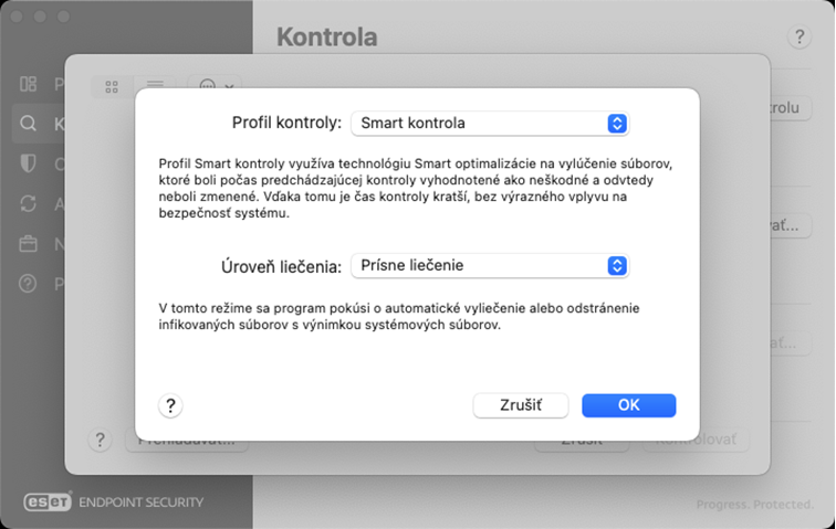 Profil kontroly a úroveň liečenia