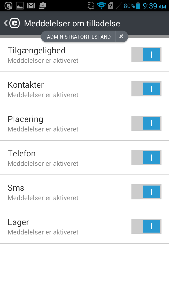 Meddelelsestilladelser Meddelelsestilladelser