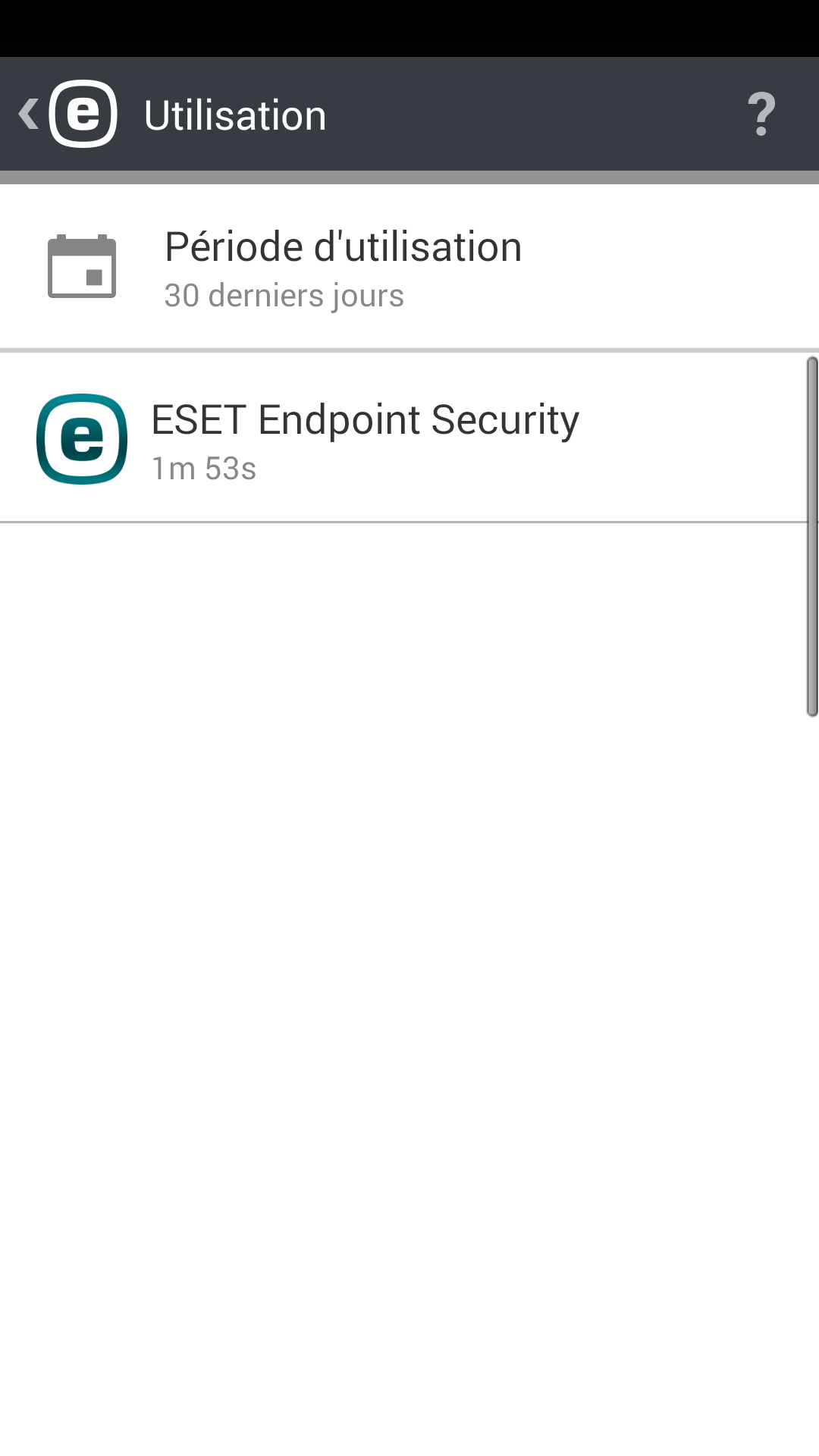 Détails de l'utilisation