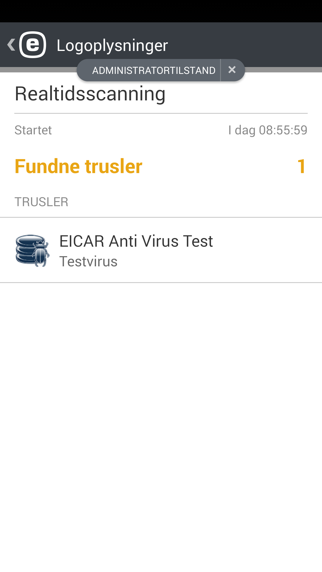 Scanningslogge
