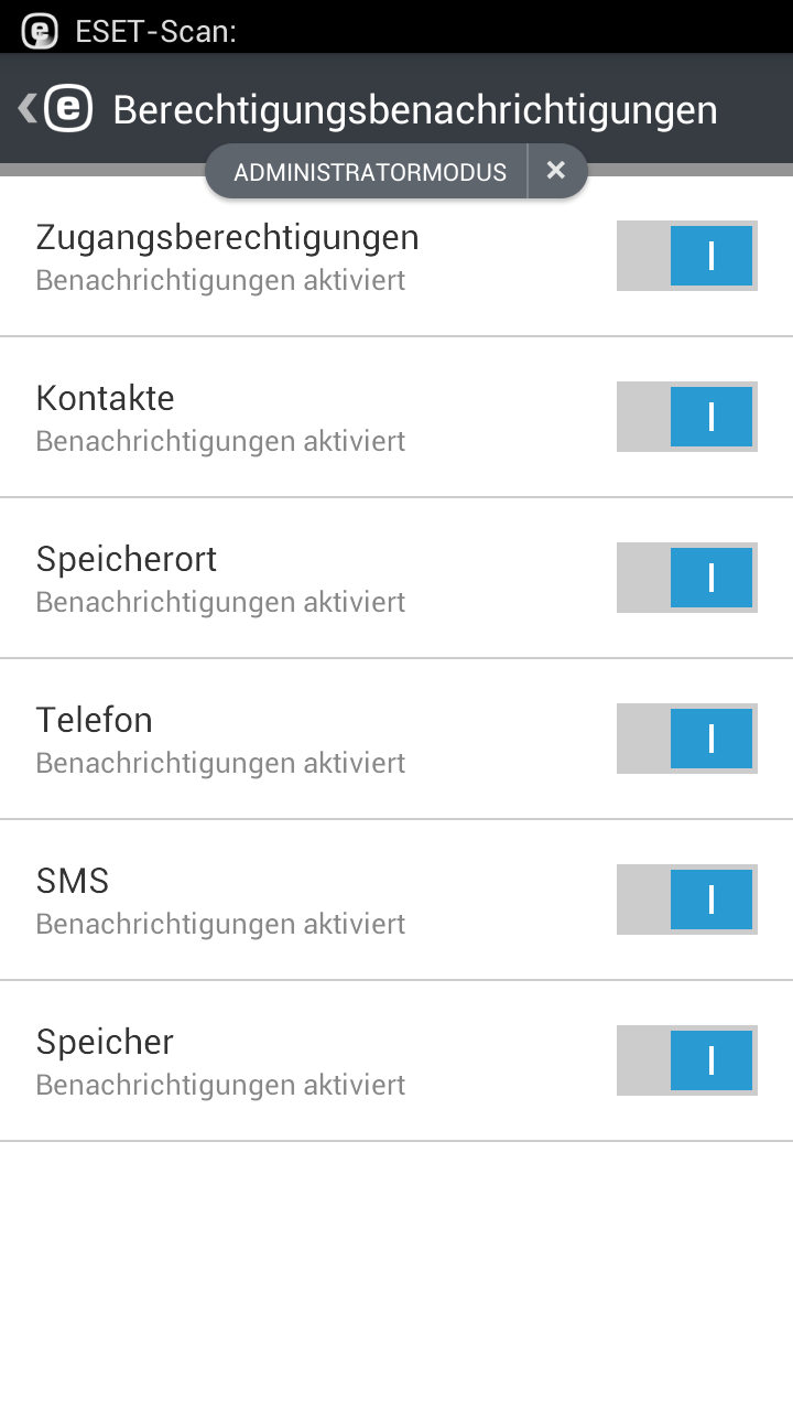 Berechtigungen für Benachrichtigungen Berechtigungen für Benachrichtigungen