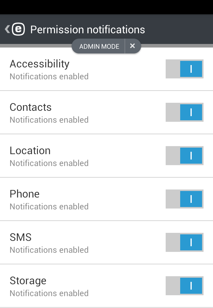 Notification permissions Notification permissions